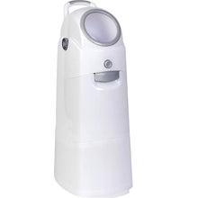 The CWS ParadiseLine diaper pail, white (1 piece), features a rounded top, a gray handle, and a front-opening door for odor-free disposal. Its modern design fits in any nursery. Brand: CWS.