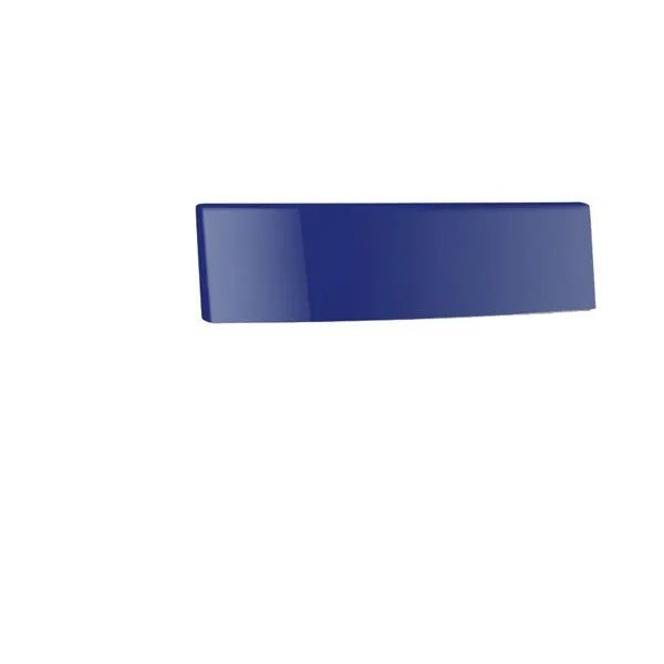 A glossy, rectangular blue tile with slightly rounded edges on a white background, resembling the CWS front panel for Paradise toilet paper by CWS.