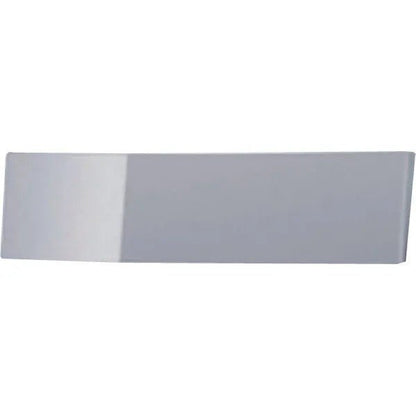 The CWS front panel for Paradise toilet paper is a rectangular, slightly curved panel by CWS, made of smooth, gray, reflective metal or plastic, depicted on a white background.