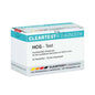 Package of Cleartest hCG pregnancy test strips - 20 pieces from Servoprax GmbH, with the text in German indicating that it is intended for the qualitative determination of hCG in urine and is for professional use only.
