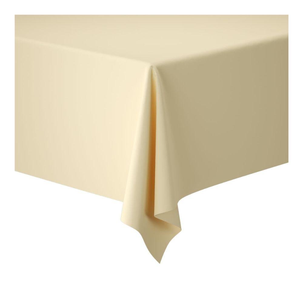 The Duni Dunicel tablecloth rolls (1.18 m x 10 m) from Duni GmbH are perfect for large events: The cream-colored tablecloth hangs evenly over edges and corners and can be stylishly combined with table runners.