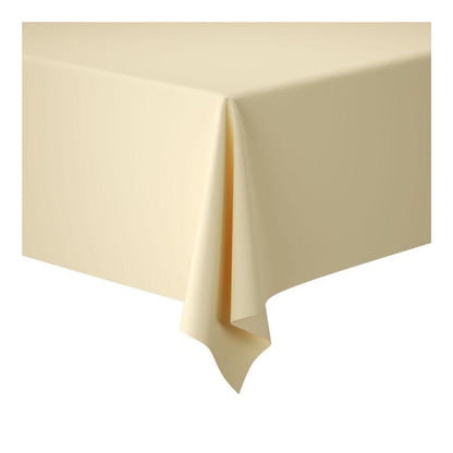 The Duni Dunicel tablecloth rolls (1.18 m x 10 m) from Duni GmbH are perfect for large events: The cream-colored tablecloth hangs evenly over edges and corners and can be stylishly combined with table runners.