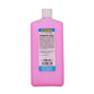 The pink 1,000ml bottle of STERN cream soap pink from Stern Waschmittel GmbH has a white cap and a German label with care instructions, ingredients, application, and manufacturer information. Suitable as soap for all skin types.