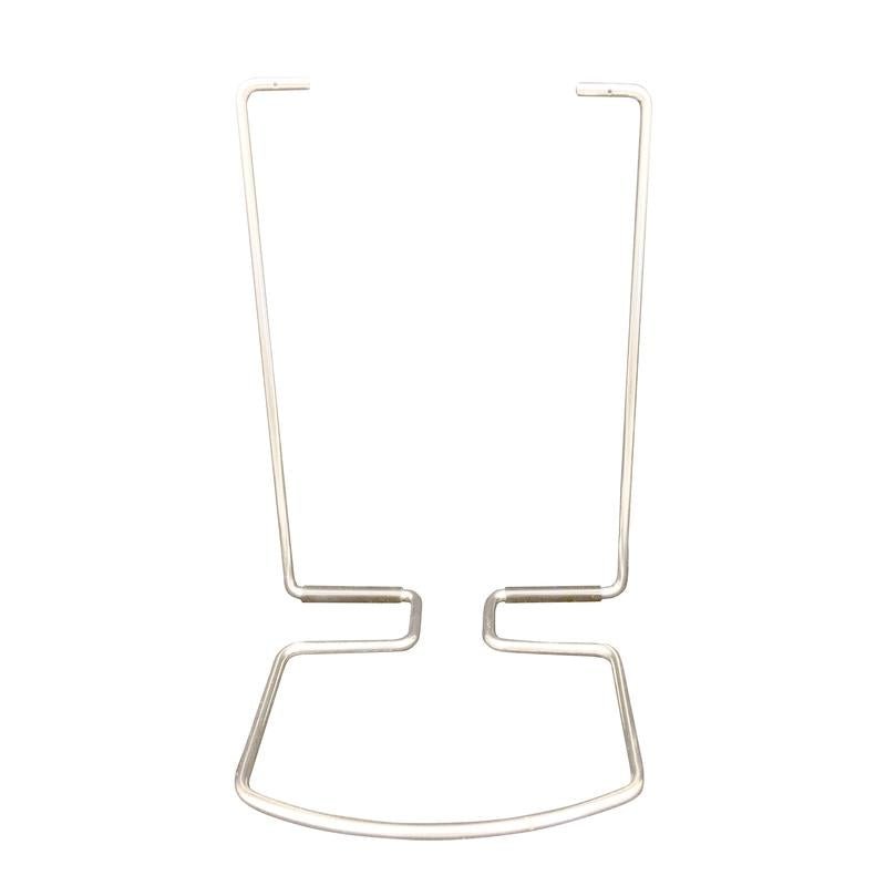 The arm lever for manual dispensers from Diversey Deutschland GmbH & Co. OHG is made of stainless steel, has a rectangular base, two curved vertical arms with hooks, and can be manually assembled for hygienic operation. Photo against a white background.
