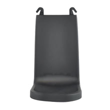 The IntelliCare drip tray from Diversey Deutschland GmbH & Co. OHG is a black, curved plastic stand with two hooks, designed for upright placement and offering a sleek, minimalist look that ensures cleanliness and safety in any environment.