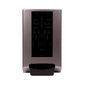 The Diversey Deutschland GmbH & Co. OHG IntelliCare manual dispenser 1 piece made of stainless steel with a black sensor area ensures hygienic use and is depicted on a white background.