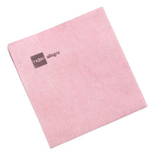 A single light pink TASKI Allegro non-woven cloth from Diversey Deutschland GmbH & Co. OHG, with "TASKI allegro" in gray in the upper left corner, on a white background (50 pack).