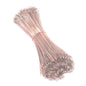 A bundle of 200 DEISS wire ties for closing garbage bags, copper-plated by EMIL DEISS KG (GmbH + Co.), consists of thin, copper-coated wires with hook-shaped ends for securely closing garbage bags.