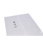 Pictured is a flat, transparent DEISS Premium garbage bag made of LDPE (180L, 99129) from EMIL DEISS KG (GmbH + Co.) on a white background. It is equipped with recycling symbols and the number 27 printed in black for sustainable use.
