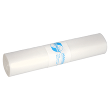 A roll of DEISS Premium® Type 60 garbage bags 19029 from EMIL DEISS KG (GmbH + Co.) with a capacity of up to 120 liters and a blue label all around is presented against a plain white background. An ideal choice for anyone needing robust solutions for recycling material.
