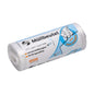 Pictured is a roll of tear-resistant trash bags labeled "DEISS Universal Plus® Trash Bags 20 Liters, 49901." The packaging states the dimensions of 20 liters, 450 x 540 mm, and features an illustration of an "Easy-Opener" function. Made from HDPE special film, the brand name is EMIL DEISS KG (GmbH + Co.).