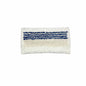 A rectangular white Arcora Double Mop 2.0 Micro-Plus Blue with Micro Edge cleaning pad from Arcora International GmbH, with blue and white structural stripes - ideal for microfiber cleaning; available in boxes of 50 pieces.