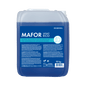 A 10 kg package Dr. Schnell MAFOR smart ECO from DR.SCHNELL GmbH & Co. KGaA, a blue, acidic, environmentally friendly rinse aid for commercial dishwashers, with product details and instructions on a blue label.