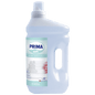 Dr. Schnell PRIMA SOFT by DR.SCHNELL GmbH & Co. KGaA is a liquid 3-liter fabric softener in a clear plastic bottle with a white cap, integrated handle, and a label with folded towels and a pink flower - ideal for professional use.