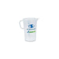 The Dr. Schumacher measuring cup (1 piece) from Dr. Schumacher GmbH is a transparent plastic measuring cup with a handle, spout, blue measuring mark, green front part and is excellent for dosing liquids.