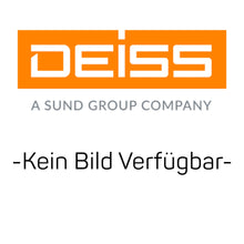The image shows the logo of EMIL DEISS KG (GmbH + Co.), below it says "A SUND GROUP COMPANY". Below, "-No Image Available-" refers to the DEISS 8001 trash bag dispenser 280x150 mm | carton (200 pieces) for efficient waste disposal.