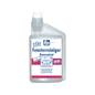 A bottle of Dr. Becher window cleaner concentrate - 1 liter from Dr. Becher GmbH. The clear bottle with a white label shows German text and a diagram of a window being cleaned – perfect for streak-free windows. The white cap has a pointed tip for easy application.
