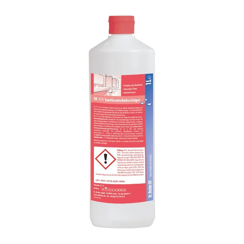 Sanitary maintenance cleaner