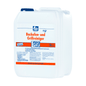 A white 5-liter plastic jug with "Dr. Becher Oven & Grill Cleaner" and a blue lid. The label is in German, blue, and features the brand name "Dr. Becher GmbH".