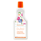 Bottle Dr. Becher fragrance oil detergent with grapefruit scent, colorful citrus fruit design on the label, orange cap, and white bottle with German text highlighting the features: "sparkling & refreshing" from Dr. Becher GmbH.
