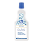 A plastic bottle with fabric softener Dr. Becher fragrance oil, with predominantly white label, blue text and decorative elements, and a blue cap. The label mentions features such as long-lasting freshness.