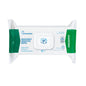 A pack of Dr. Schumacher Descosept Sensitive Wipes disinfectant wipes from Dr. Schumacher GmbH for quick disinfection. The label indicates that these are alcohol-based wipes, ideal for medium-sized surfaces. The package is predominantly white with green accents and contains 60 wipes.