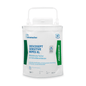 A white resealable package of Dr. Schumacher Descosept Sensitive Wipes XL - disposable wipe dispenser by Dr. Schumacher GmbH with green-blue branding. The package contains 120 disinfectant wipes for quick disinfection in patient-near areas and features a carrying handle on top for easy transport.