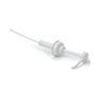The canister dosing pump from Dr. Schumacher is a white plastic pump with a long nozzle and screw cap, specially designed for dispensing 30 ml of liquids from 2, 5, or 10-liter containers, making it ideal for disinfection products.