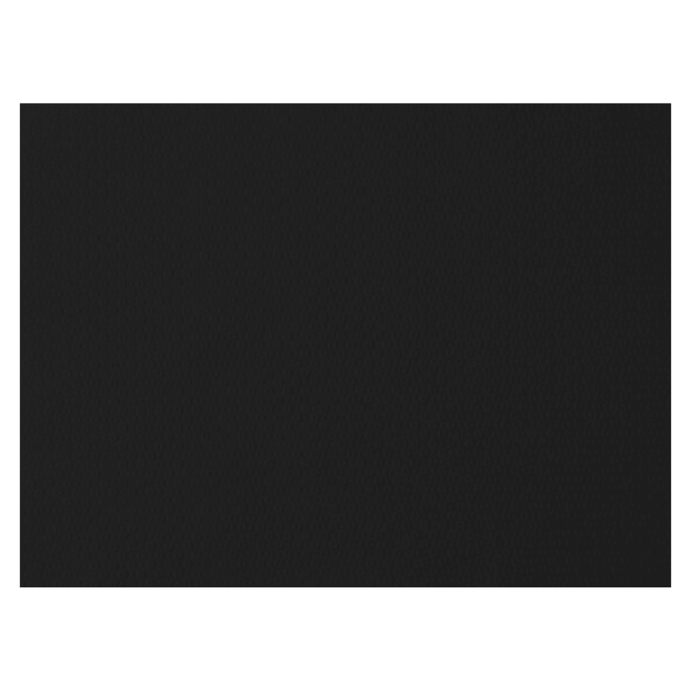 A simple, black rectangular surface with a subtle textured pattern reminiscent of an elegant Duni paper placemat from Duni GmbH.