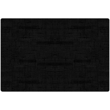 The Duni silicone placemat from Duni GmbH consists of a black textured rectangle with a subtle woven pattern that resembles fabric or a textile surface, making it both stylish and easy to care for on any dining table. It comes in a pack of six, each measuring 30 x 45 cm.