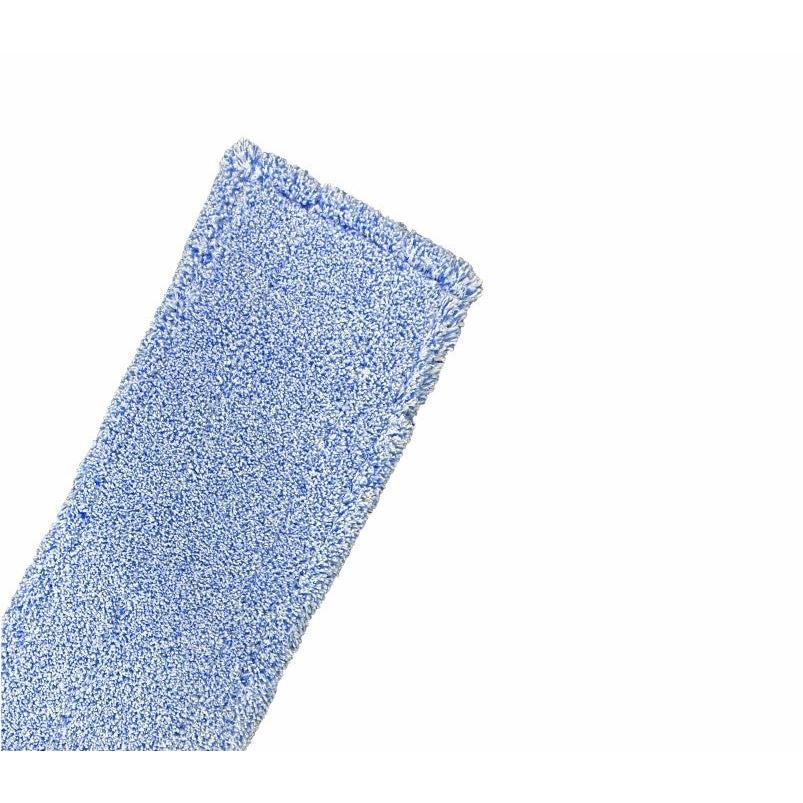 A close-up of the Arcora Flat Press Mop Micro Blue 2.0 Db-Fc with special polyester bag (75 pieces, Arcora International GmbH) on a white background - ideal for efficient floor cleaning.