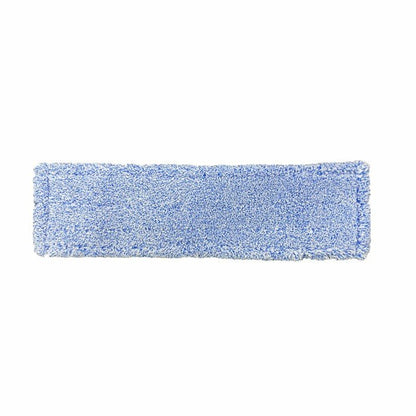 The Arcora Flat Press Mop Micro Blue 2.0 Db-Fc with special polyester bag is a rectangular, blue microfiber pad from Arcora International GmbH, perfect for effective floor cleaning. Pictured on a white background. Box with 75 pieces.