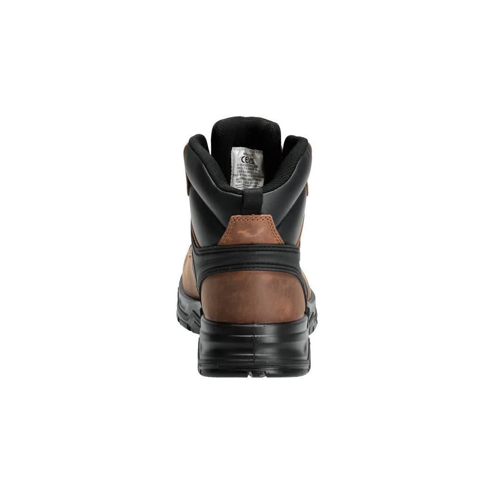Safety boots S3S, laces safety boots S3S, nut brown/black