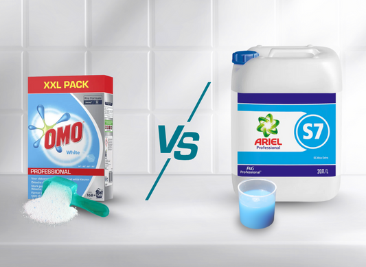 Powder Detergent by OMO vs. Liquid Detergent by Ariel
