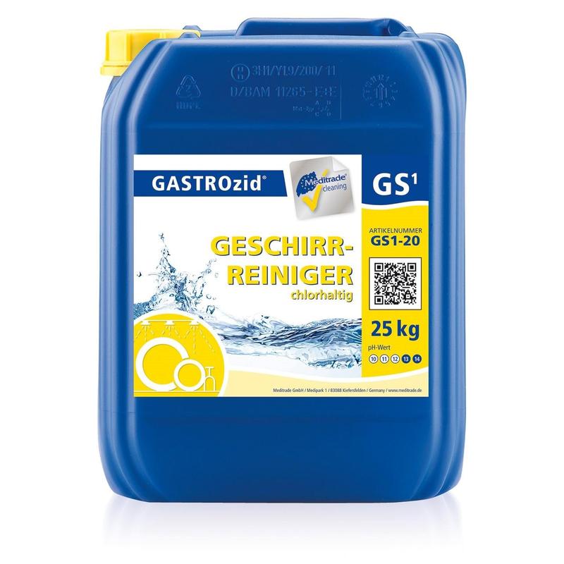 Meditrade GASTROzid© GS1 dish cleaner 25kg | Canister (25kg)