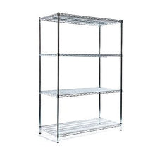 The Novocal standing shelf extension unit made of high-gloss chrome precision steel offers additional storage space with four adjustable shelves. The shelf from Novocal stands on four legs and is available as 1 piece per package.