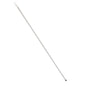 A white, cylindrical TELESCOPIC HANDLE STEEL TUBE (ø 25/21mm, extendable to 2000mm) from Haug Bürsten KG is photographed against a plain white background.