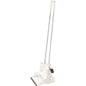 The FUTURA DUSTPAN SET WITH LONG HANDLE POLYESTER, 1000MM from Haug Bürsten KG features a long handle for ergonomic cleaning. The broom and dustpan can be uprightly connected, ensuring compact storage and easy handling.