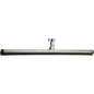 The WATER SQUEEGEE, CELL FOAM, METAL, 550X20X25MM from Haug Bürsten KG is a metal floor wiper with a straight black rubber blade and central holder - ideal as a cleaning tool for surface cleaning.
