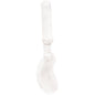 The URINAL BRUSH WITH DISPENSER NYL.6.0 WHITE from Haug Bürsten KG features a straight plastic handle and curved, flexible nylon bristles (ø 0.35mm) for hygienic cleaning of hard-to-reach areas, angled for efficient use.