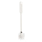 The URINAL BRUSH WITH FLEXIBLE BRUSH HEAD, ø 0.35MM from Haug Bürsten KG is a white plastic toilet brush with a long handle and flexible brush head for effective urinal cleaning, with circular bristle arrangement.