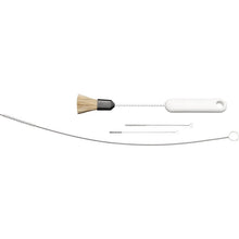 The ESPRESSO MACHINE CLEANING SET 4-PIECE from Haug Bürsten KG contains a natural bristle brush, a flexible wire brush, and two small wire brushes with loop handles - ideal for cleaning your espresso machine.