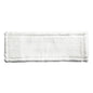 A rectangular, white WIPING COVER POLYESTER 400MM cleaning pad made of 100% microfiber from Haug Bürsten KG is depicted against a plain white background.