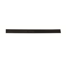 A single flat black plastic strip, 250 mm long, which is Haug Bürsten KG is depicted on a white background. A subtle inscription is embossed on its smooth surface: REPLACEMENT RUBBER, 250 MM, FOR ART. 8525.