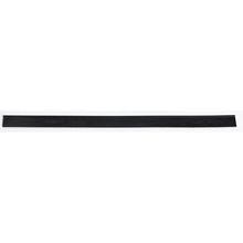 A straight black metal REPLACEMENT RUBBER, 350 mm, from Haug Bürsten KG, is shown on a white background. This accessory fits item no. 8535 and serves as a replacement rubber; the markings on the item are faint or not clearly visible.