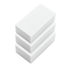 Three white MAGIC ERASER sponges (140x54x29 mm, melamine resin) from Haug Bürsten KG are stacked against a plain white background.