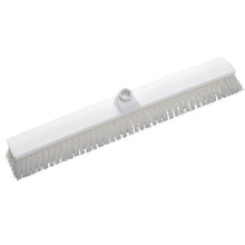 The LARGE AREA BROOM from Haug Bürsten KG has stiff 0.50 mm PBT bristles, measures 600x72x51 mm, has a central handle hole and is ideal for cleaning large areas.