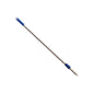 The ALUSTIEL, BLUE 1000MM, OUTER ø 25MM from Haug Bürsten KG is depicted with blue plastic handles on both ends against a white background.