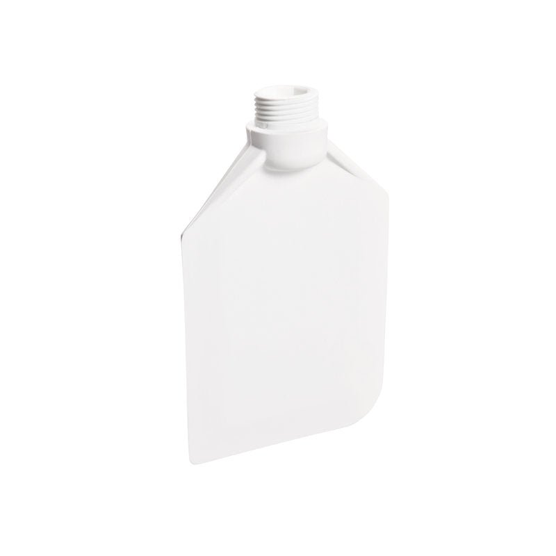 The STIRRING SPOON of Haug Bürsten KG is a white, flat, rectangular PP plastic bottle (190x120x40mm) with a screw cap and a rounded corner, depicted on a plain white background.