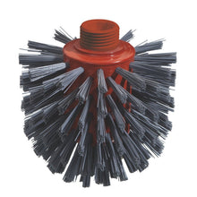 The METAL DETECT WOLFBÜRSTE from Haug Bürsten KG is a cylindrical, gray PBT brush (135xØ120mm) with hard, Ø0.60mm thick bristles and a threaded attachment for fastening - ideal for use in the food industry.